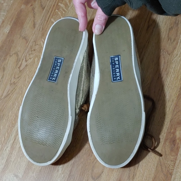 Sperry Seacoast Metallic Python Embossed Sneakers 6 - Picture 15 of 16